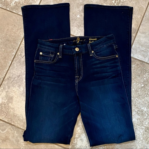 Like NEW! 7 FAMK Kimmie Bootcut Sz 28 - Picture 5 of 8